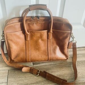 Vintage Coach Brown Leather Men's Bag GUC